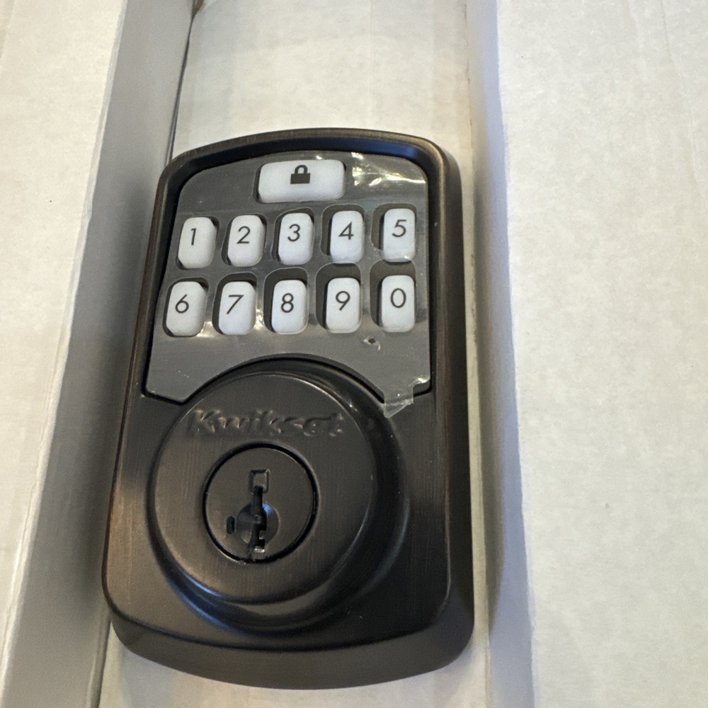 Kwikset 99420-002 Aura Bluetooth‎ Modern Door Lock - Venetian Bronze